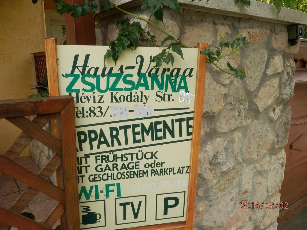 Zsuzsanna Haz Hotel Heviz Room photo